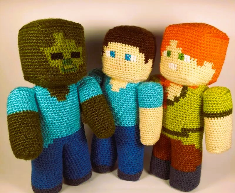 Knitting Minecraft Residents